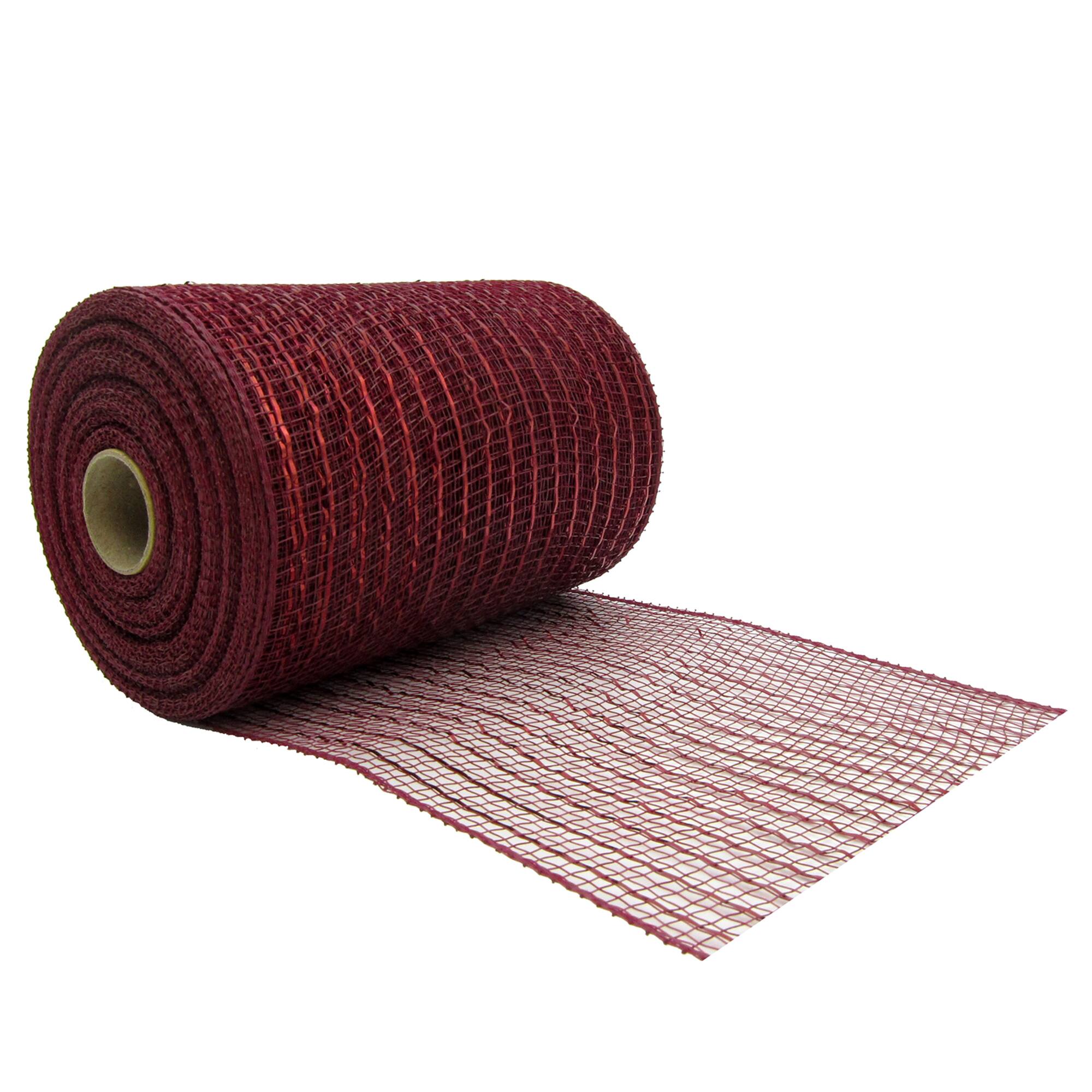5.5" x 15yd. Burgundy Mesh Ribbon by Celebrate It™